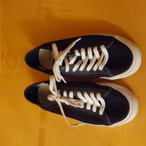 POLO RALPH LAUREN NELSON MESH SNEAKERS SIZE 8.5 NAVY BLUE N WHITE